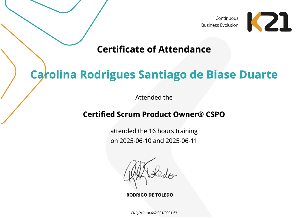 Certificado K21